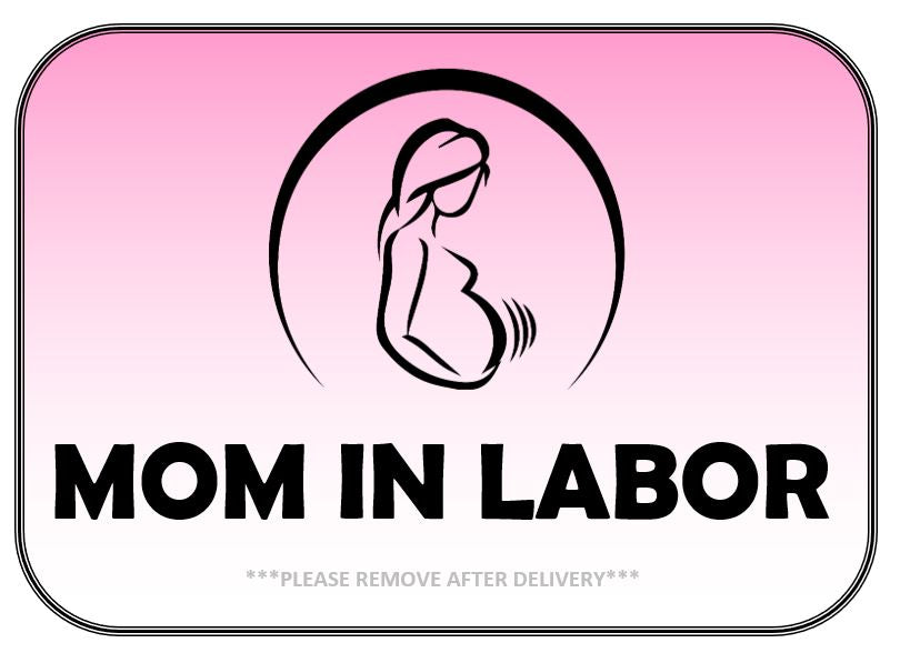 Mom In Labor Window Cling